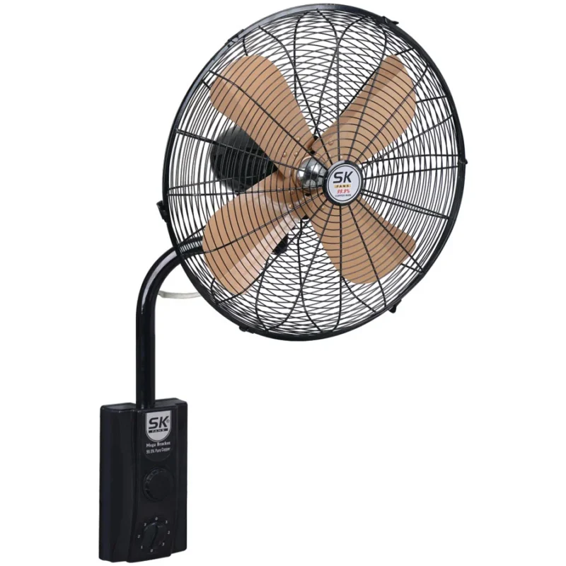 SK Bracket Fans Mega Bracket Fan 24"-Black