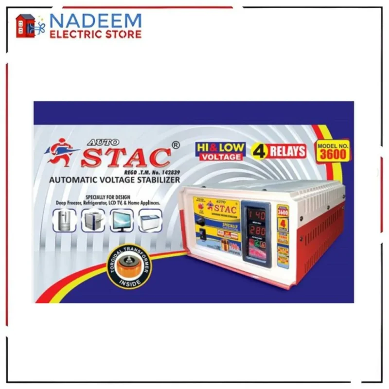 STAC Voltage Stabilizer 4 Relay 3600 Watt