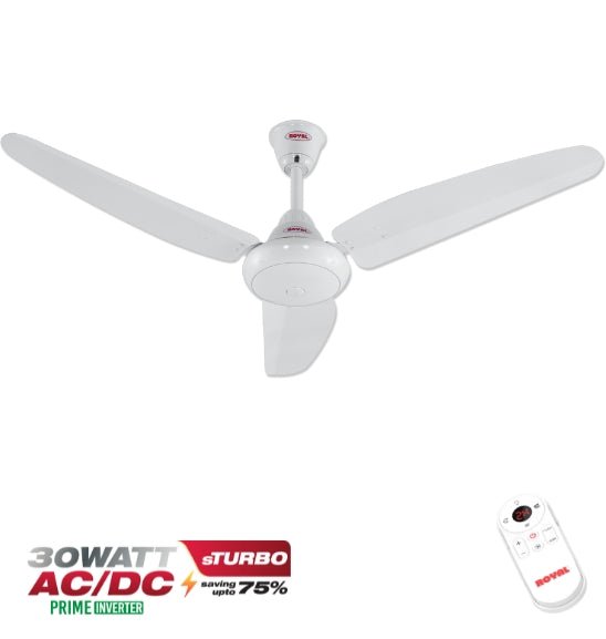 Royal Fan AC/DC Opal White